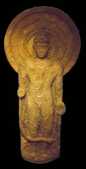 LAKSHMI, indische Gottheit, Ma�e:140x60cm, zu besichtigen im Restaurant SHANTI, Oranienstr.6, Berlin-Kreuzberg